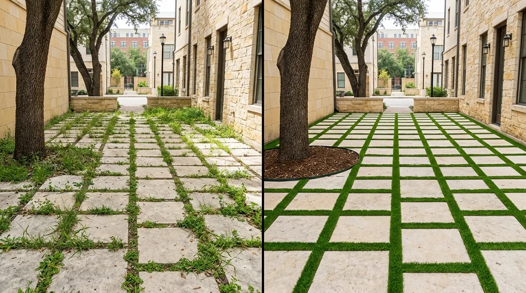 Result artificial grass installation in San Antonio - San Antonio Turf Installation